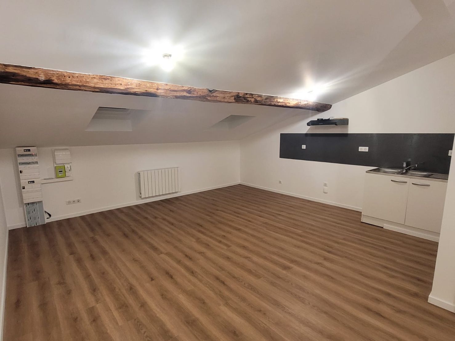 Appartement prêt à louer après rénovation — salle de bain refaite, cuisine fonctionnelle — Tarare, Rhône